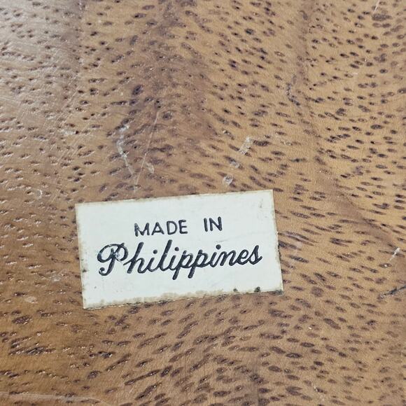 Vintage Genuine Monkey Pod Wood Hand Crafted Pineapple Dish Philippines - Picture 4 of 11